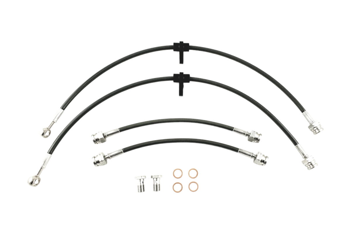 AUDI S3 8P 2.0 TFSI Stainless Steel Braided Brake 4 Line Kit AUDI S3 8P 2.0 TFSI Stainless Steel Braided Brake 4 Line Kit
