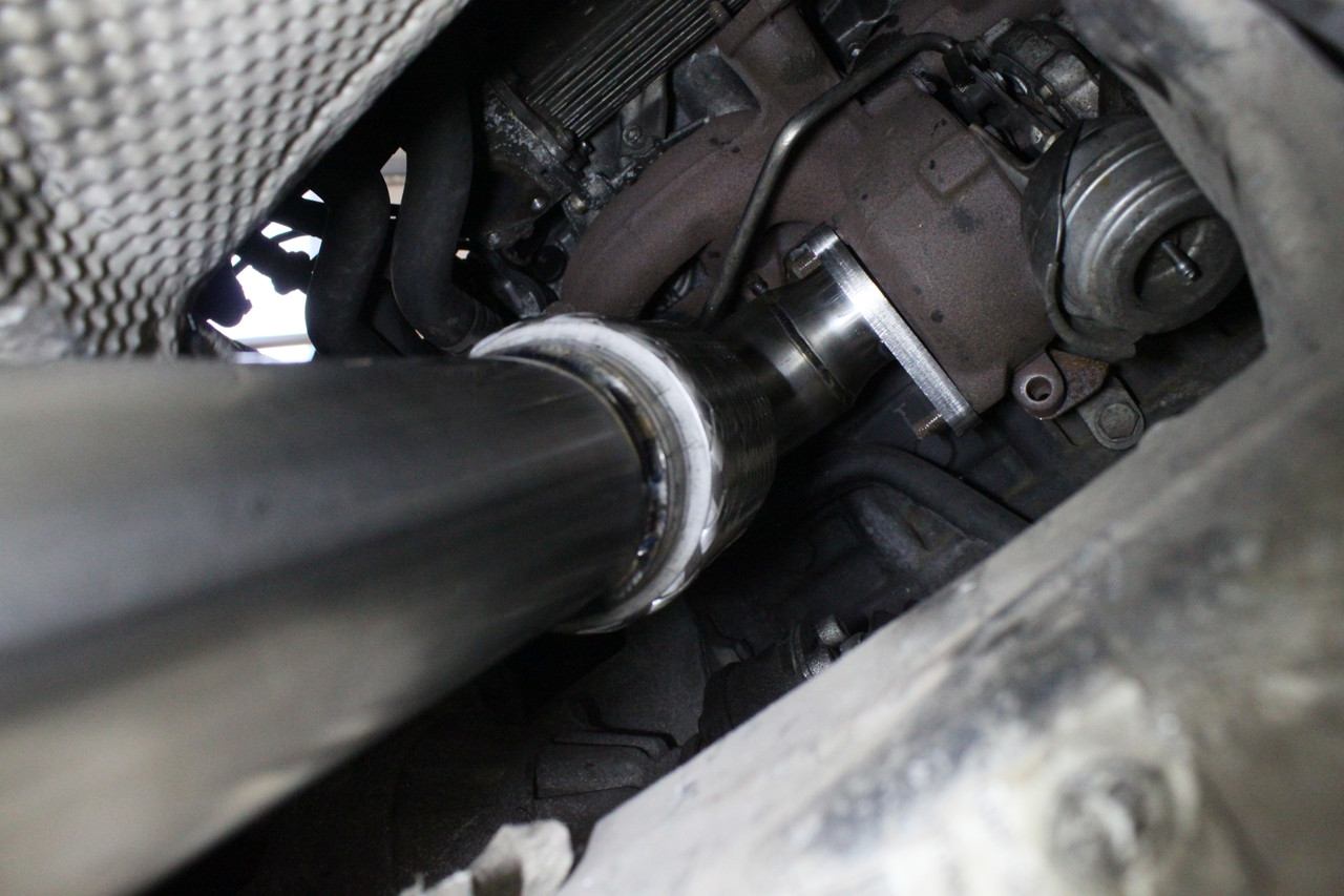 Darkside 2.5" Stainless De-Cat Downpipe for Mk5 Platform 1.9 TDI with GT1749V Turbocharger