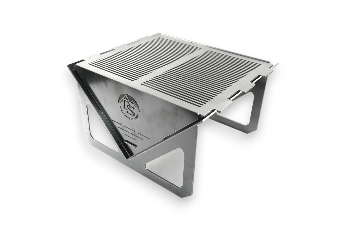 Darkside Overland Stainless Steel Portable Fire Pit / BBQ Darkside Overland Stainless Steel Portable Fire Pit / BBQ