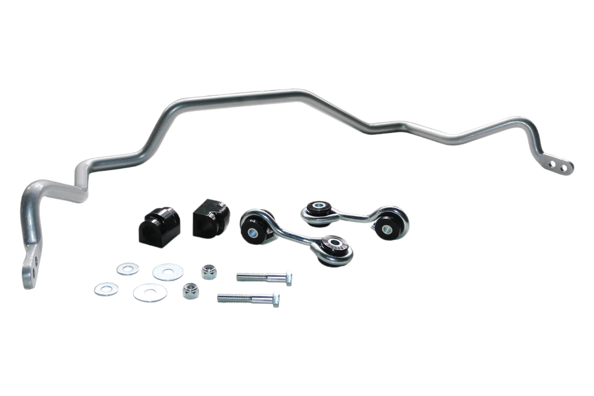Whiteline Rear Anti-Roll Bar 20mm Heavy Duty Blade Adjustable BMW 3 Series E46 2002-2005 (Excludes AWD Vehicles) Whiteline Rear Anti-Roll Bar 20mm Heavy Duty Blade Adjustable BMW 3 Series E46 2002-2005 (Excludes AWD Vehicles)