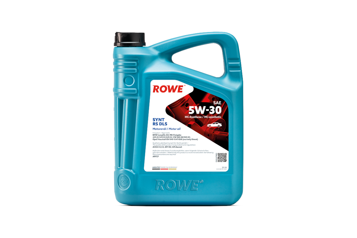 5L Bottle of Rowe Hightex Synthetic RS DLS SAE 5w-30 Engine Oil 5L Bottle of Rowe Hightex Synthetic RS DLS SAE 5w-30 Engine Oil