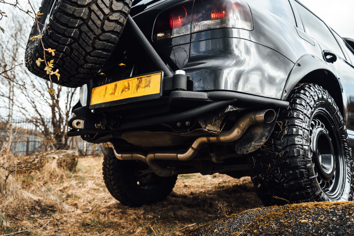 Darkside Overland Tubular Rear Bumper with Optional Wheel Carrier for Touareg 7L