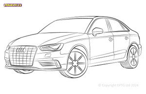 A3 Mk3 up to 125PS Rear Beam - 8V - 2013-2020