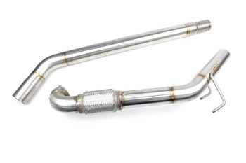 Darkside 2.5" Stainless De-Cat Downpipe for Transporter T5 1.9 TDI with GT1749V Turbocharger