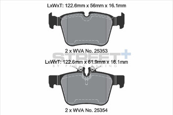 Pagid Racing Street+ Mercedes C-Class Rear Brake Pad Set - T8118SP2001
