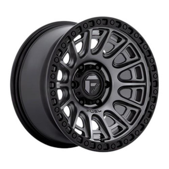 Fuel Off-Road Cycle Matte Gunmetal w/ Black Ring Alloy Wheel - 17x8.5 - 5x130 - ET30 - 71.5CB