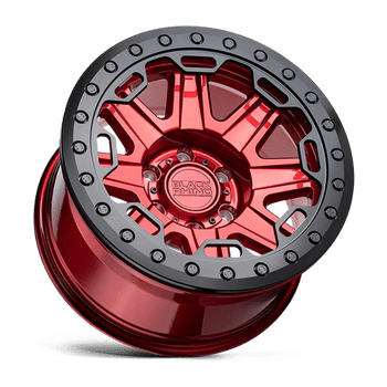 Black Rhino RIFT BEADLOCK CANDY RED W/ BLACK RING Alloy Wheel - 17X8.5 - 6X135 - CB: 87.1 - ET0