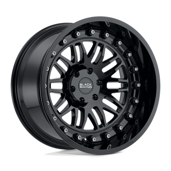 Black Rhino FURY GLOSS BLACK Alloy Wheel - 17X9.5 - 6X139.7 - CB: 112.1 - ET-18