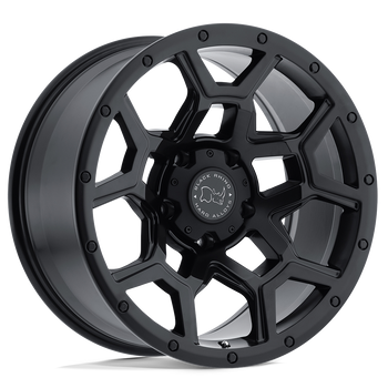 Black Rhino OVERLAND MATTE BLACK Alloy Wheel - 17X9.5 - 6X139.7 - CB: 112.1 - ET-18