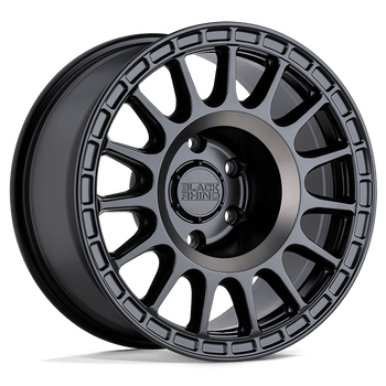 Black Rhino SANDSTORM SEMI GLOSS BLACK W/ MACHINED DARK TINT RING Alloy Wheel - 18X8 - 5X108 - CB: 72.1 - ET35