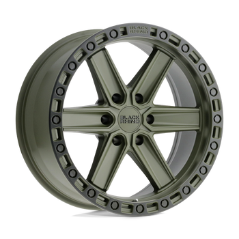 Black Rhino HENDERSON OLIVE DRAB GREEN W/ BLACK RING Alloy Wheel - 20X9.5 - 6X135 - CB: 87.1 - ET0