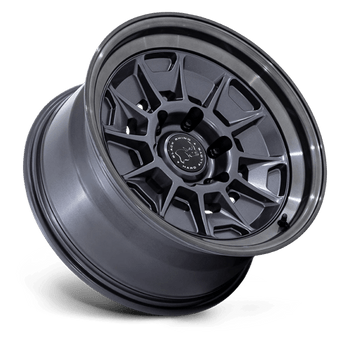 Black Rhino MONDO MATTE GUNMETAL W/ GLOSS GRAY LIP Alloy Wheel - 17X9 - 6X139.7 - CB: 106.1 - ET-38