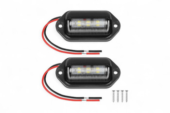 Universal 12V LED Number / License Plate Lights (Pair)