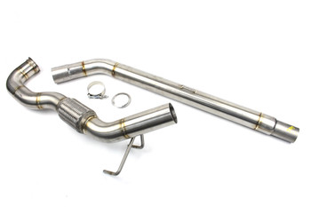 Darkside 2.5" Stainless De-Cat Downpipe for VW Transporter T5 1.9 TDi BRR, BRS & AXB, AXC Engines