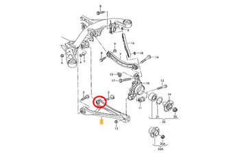 VW Touareg / Audi Q7 Rear Track Control Arm Rear Inner Bush Kit