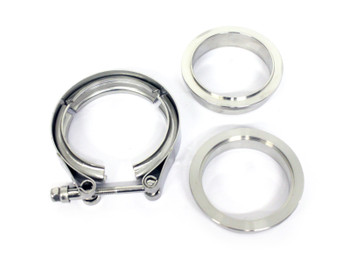 Stainless Exhaust V-Band Clamp with Male / Female - 1.5" / 1.75" / 2" / 2.25" / 2.5" / 2.75" / 3.0" / 3.5" / 4.0"