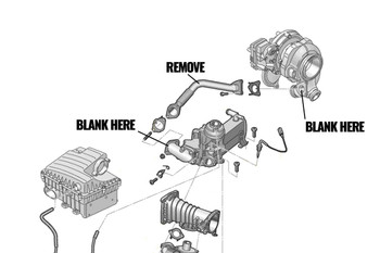 VW Amarok 3.0 V6 EGR Blanking Kit - Removes EGR Pipe 059131525ER