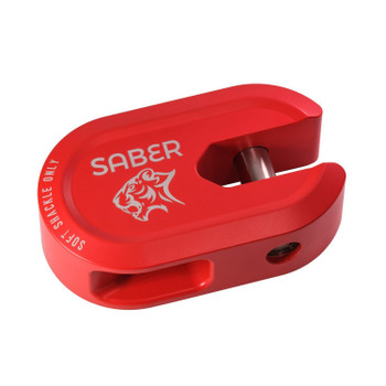 Saber 7075 Alloy Winch Shackle Short - Cerakote Red