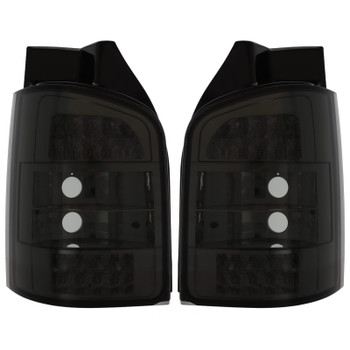 VW Transporter 2003-2009 T5 Smoked Rear Lights for Models with Tailgate Rear Door