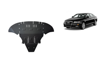Steel Engine Sump Guard for Audi A6 C6 Platform & Audi A6 C6 Allroad (2.7 & 3.0 ONLY) - With Side Guards