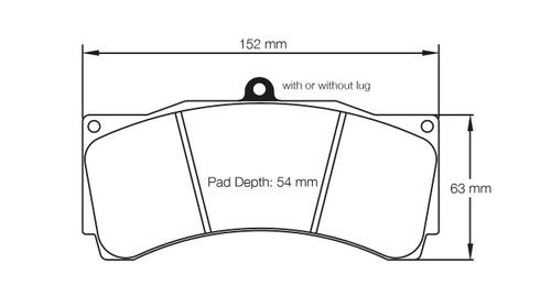 Pagid Racing S1904 RSL29 Brake Pads for AP Racing CP9660 D54 / CP3894 D46 / D51 / D54 Calipers