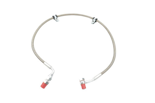 Darkside Braided Oil Feed Line for Tranverse 1.9 and 2.0 TDI (Extended 90 Degree Union Fitting)