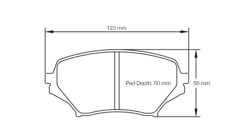 Pagid S8082 RSL 29 Front Brake Pads for Mazda MX-5 NC - E8082R2901
