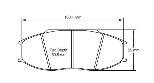 Pagid S8092 RSL 1 Brake Pads for Alpina B6 GT3 / Renault RS01 - S8092L01001