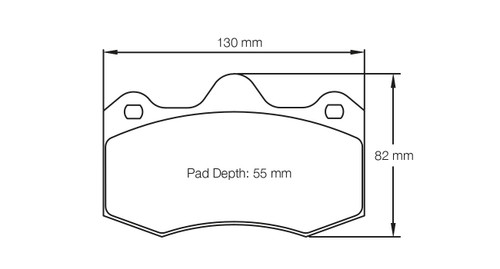 Pagid S4345 RSL 1 Brake Pads for Alcon RC4 & Ap Racing CP6600 D55 Calipers - S4345L01001