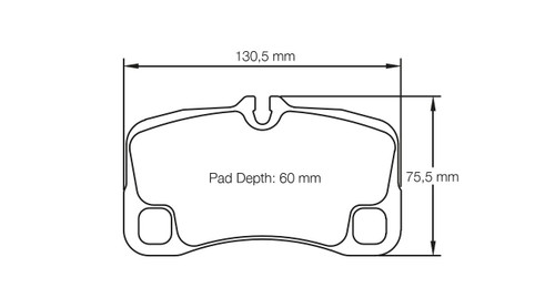 Pagid S8006 RSL 29 Rear Brake Pads for Porsche 997 - E8006R2901