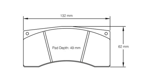 Pagid S2704 RSL D1 Rear Brake Pads for Brembo 07.5139. [type 132 or B13 family] Caliper - S2704LD1001