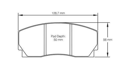 Pagid S1269 RSH 42 Rear Brake Pads for Lancia Stratos HF Group N4 Rally - S1269H42001