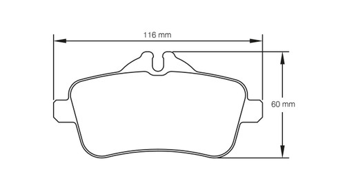 Pagid S8189 RSL 29 Rear Brake Pads for Mercedes A45 AMG / CLA 45 AMG / SLK 55 AMG - S8189R29001