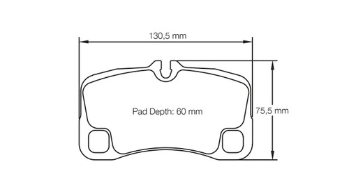 Pagid S8008 RSL 29 Rear Brake Pads for Porsche 997 GT3 Cup - E8008R2901