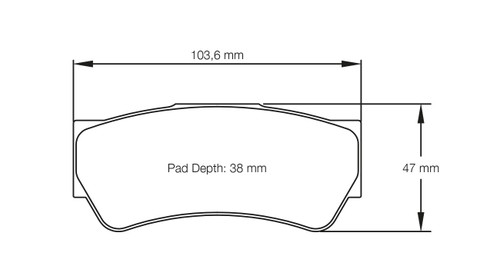 Pagid S8049 RS 42 Brake Pads for Dallara F308 / F312 / F317 Formula 3 Cars  - S8049R42001