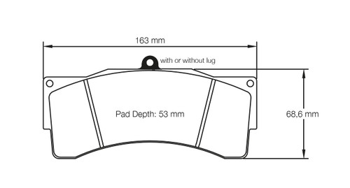 Pagid S8222 RST 3 Front Brake Pads for KTM X-Bow - S8222T03001 Pagid S8222 RST 3 Front Brake Pads for KTM X-Bow - S8222T03001
