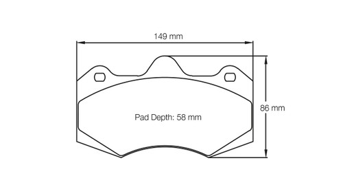 Pagid S4346 RST 1 Front Brake Pads for McLaren 570S - S4346T01001