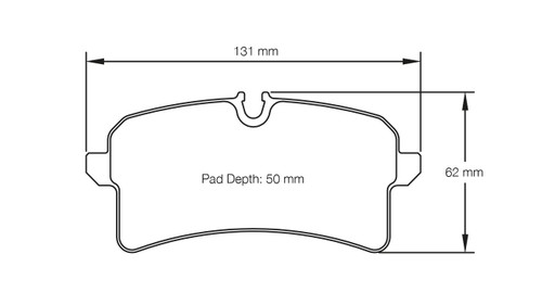 Pagid S4938 RSC 1 Rear Brake Pads for Audi RS6 (C7) / S6 / S7 - S4938C01001