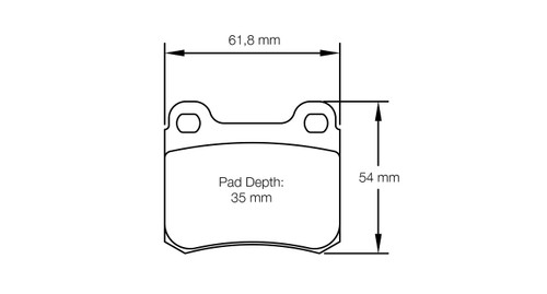 Pagid S1177 RSH 42 Rear Brake Pads for Opel Astra F 2.0 GSI - S1177H42001