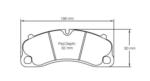 Pagid S4924 RST 3 Front Brake Pads for 718 Cayman GT4 / 991 & 992 GT3 - S4924T03001