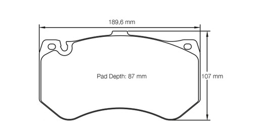 Pagid S8088 RSC 1 Front Brake Pads for Audi C7 RS6 / Mercedes AMG GTR - S8088C01001