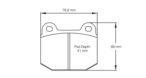 Pagid S2593 RS 14 Front Brake Pads for Lotus Elise / Exige and Opel Speedster - E259314010