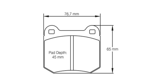 Pagid S1587 RSL 29 Rear Brake Pads for AP Racing CP5119 D50 / Brembo 07.4180.E - E158729010