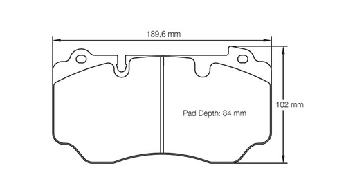 Pagid S4941 RSC 1 Front Brake Pads for Aston Martin DB9 / Vanquish / Vantage V12S - S4941C01001