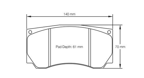 Pagid S8033 RST 1 Front Brake Pads for Lancer EVO Gravel Rally - S8033T01001