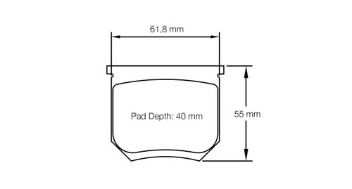Pagid S8055 RSH 42 Brake Pads - S8055H42001