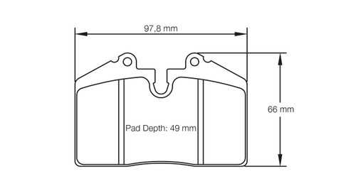 Pagid S1203 RS 42 Brake Pads - E120342010