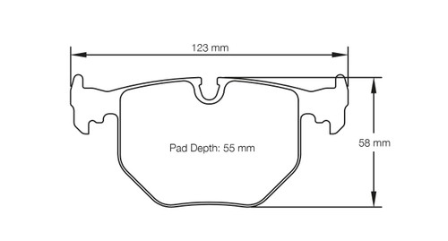 Pagid S2685 RSL 1 Rear Brake Pads for BMW E46 M3 / E39 M5 / Z4 M Coupe - S2685L01001