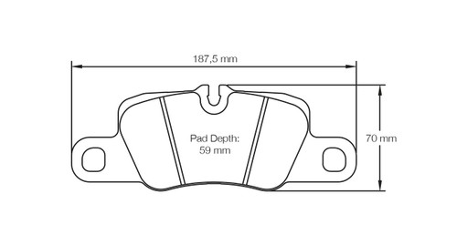 Pagid S4909 RSL 29 Rear Brake Pads for Porsche 991 - S4909R29001