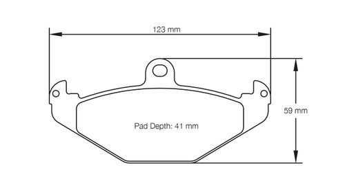 Pagid S1682 RS 42 Rear Brake Pads for Lotus Exige / Speedster 2.2i 16V - E168242010